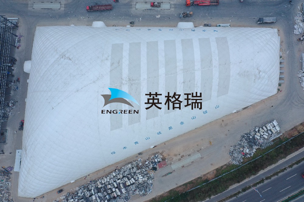 施工場地呈多邊形能使用氣膜覆蓋嗎？
